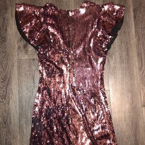 ✨Sequined pink mini dress✨